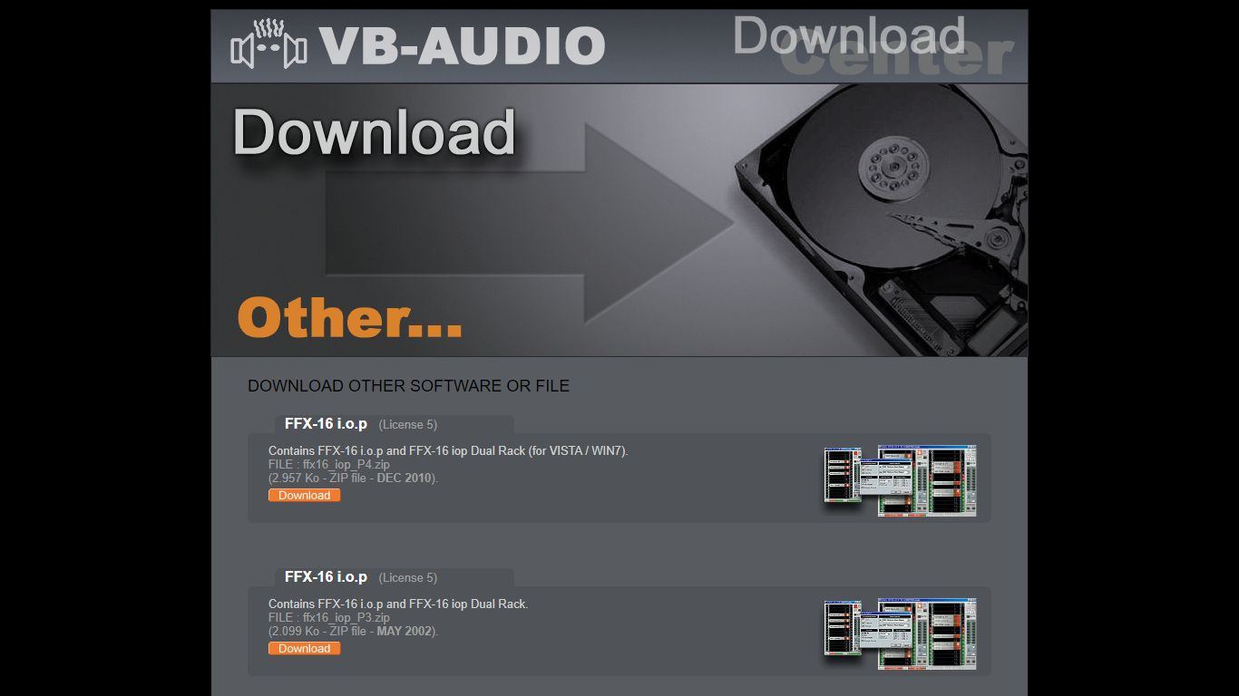VB-Audio Download Other Software/File